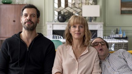 Karin Viard, Laurent Lafitte et&nbsp;Vincent Macaigne dans&nbsp; &nbsp;"L'origine du monde", de Laurent Lafitte, novembre 2020 (Studio Canal)