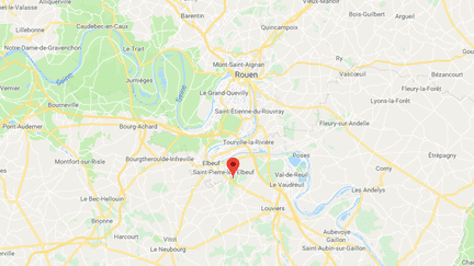 L'agression a eu lieu dans la forêt domaniale de Bord, au sud de Rouen. (CAPTURE D'ECRAN GOOGLE MAPS)