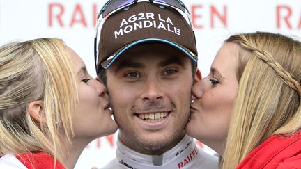 Pierre Latour, nouveau leader du Tour de Suisse. (FABRICE COFFRINI / AFP)