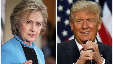 Photomontage de la candidate démocrate Hillary Clinton et du candidat républicain Donald Trump. (JIM URQUHART / REUTERS)