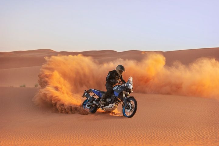 Un véritable retour aux sources pour une moto née dans le désert. (MARCO CAMPELLI YAMAHA pour FRANCE INFO)