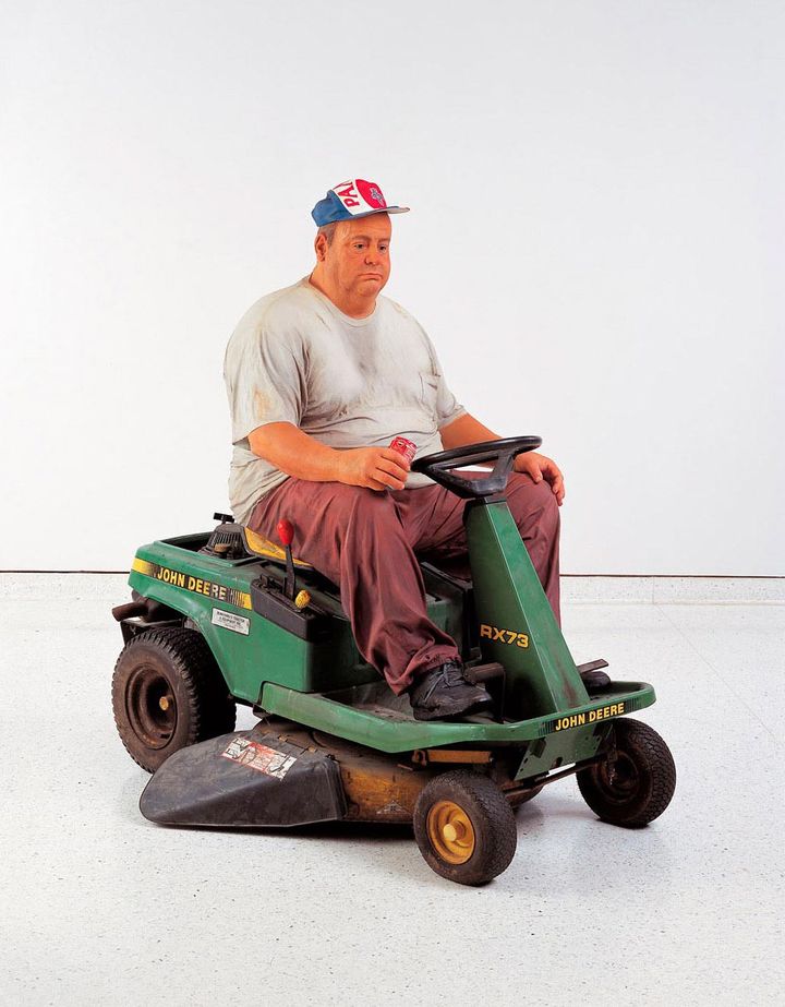 Man on mower, 1985
 (Duane Hanson)