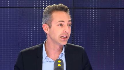 Ian Brossat, tête de liste du Parti communiste aux élections européennes, invité sur franceinfo mardi 23 avril. (FRANCEINFO)