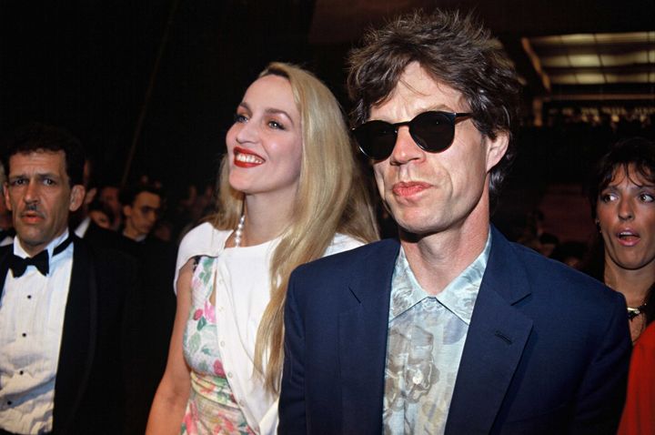 Jerry Hall et Mick Jagger en 1990 à Cannes
 (MEGRET ERIC/SIPA)