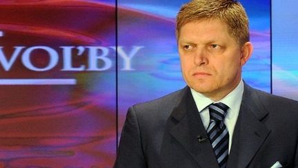 Robert Fico, durant une émission TV, à Bratislava, le 11/03/2012 (AFP PHOTO / Samuel Kubani )