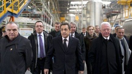 Nicolas Sarkozy à la centrale de Fessenheim (AFP)