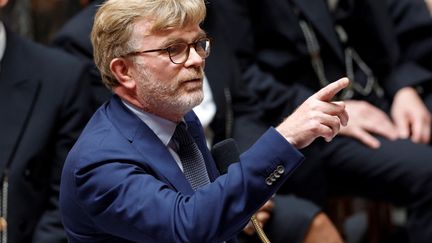 The Minister of Agriculture, Marc Fesneau, during a session of questions to the government, at the National Assembly, in Paris, July 11, 2023. (GEOFFROY VAN DER HASSELT / AFP)