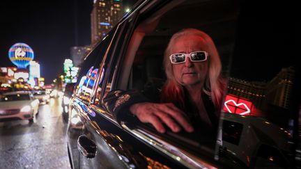 Michel Polnareff avant la sortie de son album Enfin!&nbsp;à Las Vegas, le 26 novembre 2018. (FR?D?RIC DUGIT / MAXPPP)