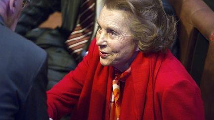 Liliane Bettencourt, le 18 octobre 2010 (AFP PHOTO / FRED DUFOUR)