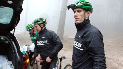 Pierre Rolland (Europcar) a abandonné lors de la 8e et dernière étape du Dauphiné. (PASCAL POCHARD-CASBIANCA / AFP)