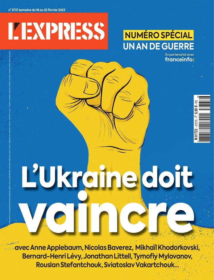 L'Ukraine doit vaincre, numéro spécial en kiosques le 16 février. (L'EXPRESS)