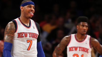 Carmelo Antony (n°7) et Imam Shumpert, deux joueurs de New York