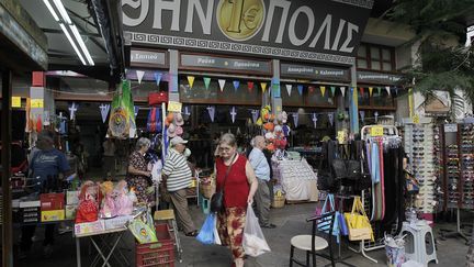 Le march&eacute; central d'Ath&egrave;nes (Gr&egrave;ce), le 10 juillet 2015.&nbsp; (MAXPPP)