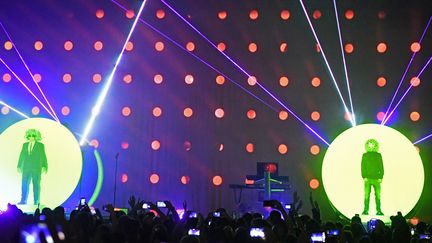 Neil Tennant et Chris Lowe des Pet Shop Boys au Madison Square Garden de New York le 12 novembre 2016.
 (Angela Weiss / AFP)