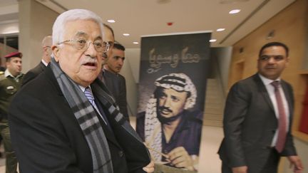 &nbsp; (Mahmoud Abbas à l'ouverture du musée consacré à Yasser Arafat © REUTERS/Abbas Momani)