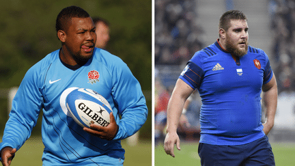 Les joueurs du RC Toulon Steffon Armitage et Xavier Chocci sont soup&ccedil;onn&eacute;s de violences. Ils ont &eacute;t&eacute; entendus en garde &agrave; vue, mercredi 28 janvier 2015. (ENRIQUE MARCARIAN / REUTERS - JEAN MARIE HERVIO / DPPI MEDIA / AFP)