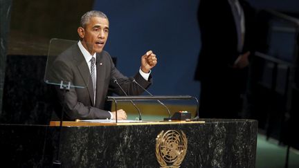 &nbsp; (Barack Obama a appelé dimanche à l'ONU à conclure un accord mondial "fort" sur le climat à Paris  © REUTERS)