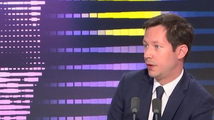 François-Xavier Bellamy, eurodéputé LR, était samedi 4 juin l'invité du 8h30 franceinfo.&nbsp; (FRANCEINFO / RADIOFRANCE)