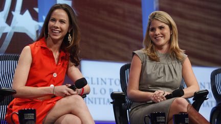 Barbara Bush et Jenna Bush-Hager à New York (Etats-Unis), le 22 septembre 2010. (CHIP EAST / REUTERS)