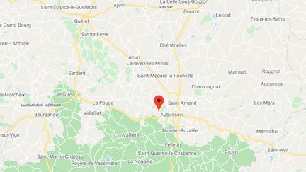 Blessac (Creuse). (CAPTURE ECRAN GOOGLE MAPS)