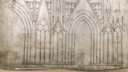 Dessin cathédrale de Strasbourg 
 (Culturebox/France3)