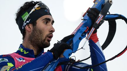 Le biathlète français Martin Fourcade