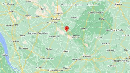 Le drame s'est déroulé à Edon, en Charente. (SNAZZY MAPS / GOOGLE MAPS / RADIO FRANCE)