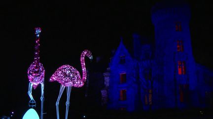 Vienne : illuminations au château de La Motte Chandeniers