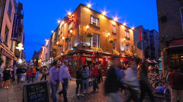 &nbsp; (Le quartier branché et touristique de Temple Bar à Dublin © DR)