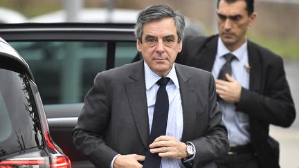 Le candidat de la droite et du centre à la présidentielle, François Fillon, le 27 février 2017, à Meaux (Seine-et-Marne). (LIONEL BONAVENTURE / AFP)