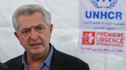 Filippo Grandi, Haut-Commissaire des Nations Unies pour les réfugiés, le 7 octobre 2024. (LOUAI BESHARA / AFP)