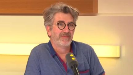 Le&nbsp;fondateur de la société BeauER, Eric Beau sur le plateau de franceinfo, le 30 avril 2018. (FRANCEINFO / RADIOFRANCE)