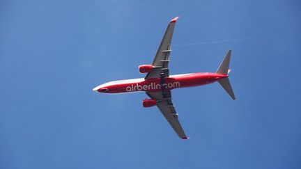 Un avion d'Air Berlin, au-dessus de l'Allemagne, le 29 octobre 2014. (Wolfram Steinberg dpa)