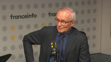 Patrick Baudouin, président de la Ligue des droits de l’homme, le 22 mars 2023 sur franceinfo. (FRANCEINFO / RADIO FRANCE)