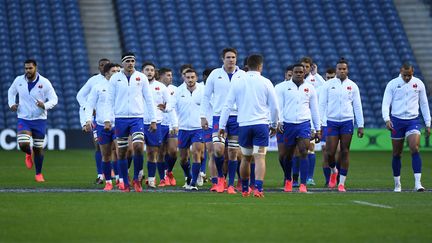 Les Bleus lors de la Coupe d'Automne des Nations, le 22 novembre 2020 à Murrayfield. (ANDY BUCHANAN / AFP)