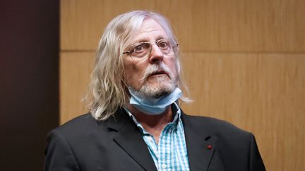 Didier Raoult, directeur de l'IHU de Marseille, lors de son audition devant la commission d'enquête de l'Assemblée sur le Covid-19, le 24 juin 2020. (THOMAS COEX / AFP)