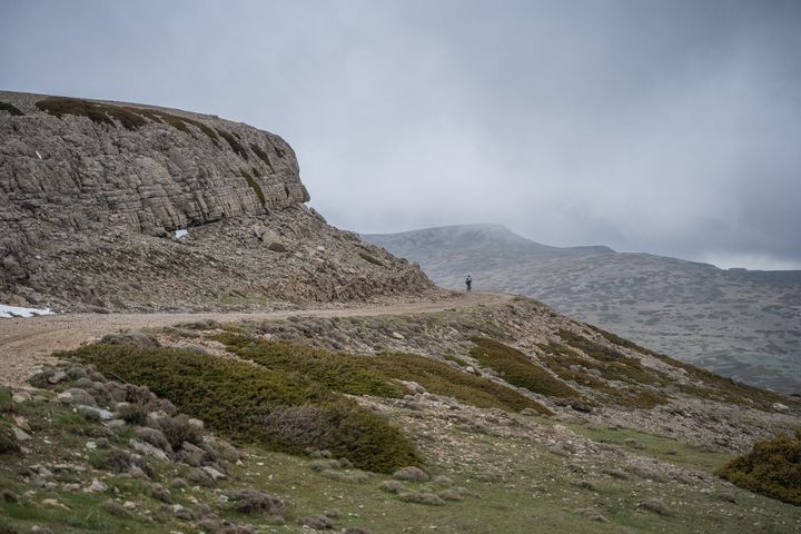 Jeanne Lepoix partió con otras 55 mujeres de todo el mundo para participar en el rally de bikepacking organizado por Komoot.  Las primeras rondas de ruedas tuvieron lugar en Albarracín.  (JEANNE LEPOIX)