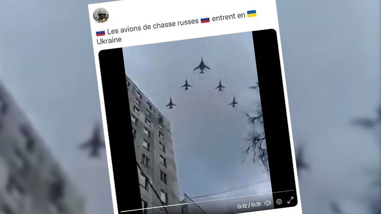 Guerre en Ukraine : attention aux fausses images qui circulent sur les réseaux sociaux (CAPTURE ECRAN TWIITER)