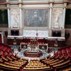 L'hémicycle de l'Assemblée nationale vide, le 19 mai 2020, pendant la pandémie de Covid-19. (CHRISTOPHE PETIT TESSON / AFP)