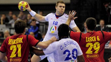 William Accambray a été l'un des grands bonhommes de ce match.  (JOSEP LAGO / AFP)