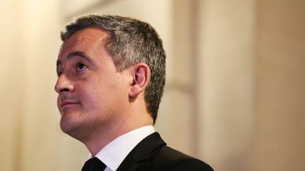 Le ministre de l'Intérieur, Gérald Darmanin, à l'Hôtel de Beauvau. (THOMAS SAMSON / AFP)