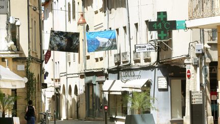 La canicule dans le centre de Carpentras, dans le Vaucluse. (SOUILLARD BRUNO / MAXPPP)