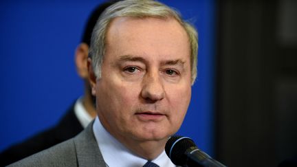 Jean-Luc Moudenc, le maire de Toulouse , le 13 février 2019 au ministère de l'Économie à Paris (photo d'illustration). (ERIC PIERMONT / AFP)