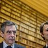 François Fillon et François Baroin, le 7 février 2017 lors d'un déplacement à Troyes (Aube). (HAMILTON / REA)