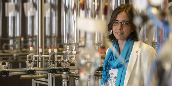 La chercheuse française Anita Quiles, de l'Institut français d'archéologie orientale (Ifao)
 (KHALED DESOUKI / AFP)