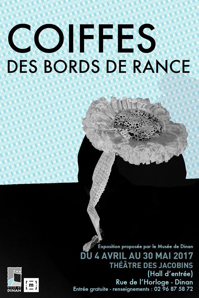 Affiche de l'exposition "Coiffes des bords de Rance"
