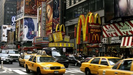 A New York, les fameux "yellowcabs" ont le droit de marauder dans la rue. Pas les VTC. (DU SORDET-ANA / ONLY WORLD)