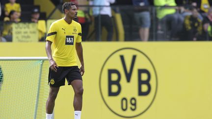 Sébastien Haller à l'entraînement avec son nouveau club du Borussia Dortmund, le 11 juillet 2022.&nbsp; (RALF IBING / AUGENKLICK/ dpa Picture-Alliance via AFP)