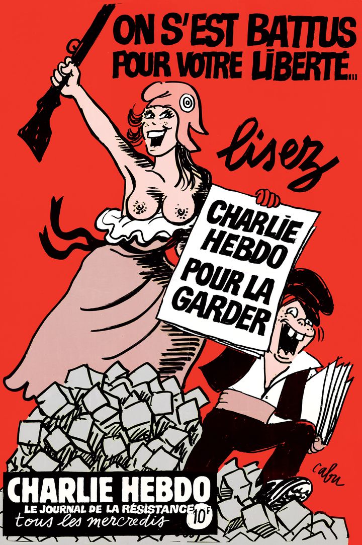 Affiche pour Charlie Hebdo, 1994A retrouver dans la section "Les combats de Cabu".&nbsp; (V.Cabut)