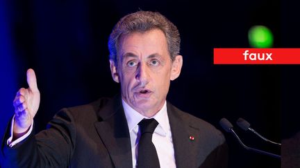 Nicolas Sarkozy assure avoir été le premier candidat à une présidentielle à n'avoir rien coûté aux contribuables (MAXPPP)